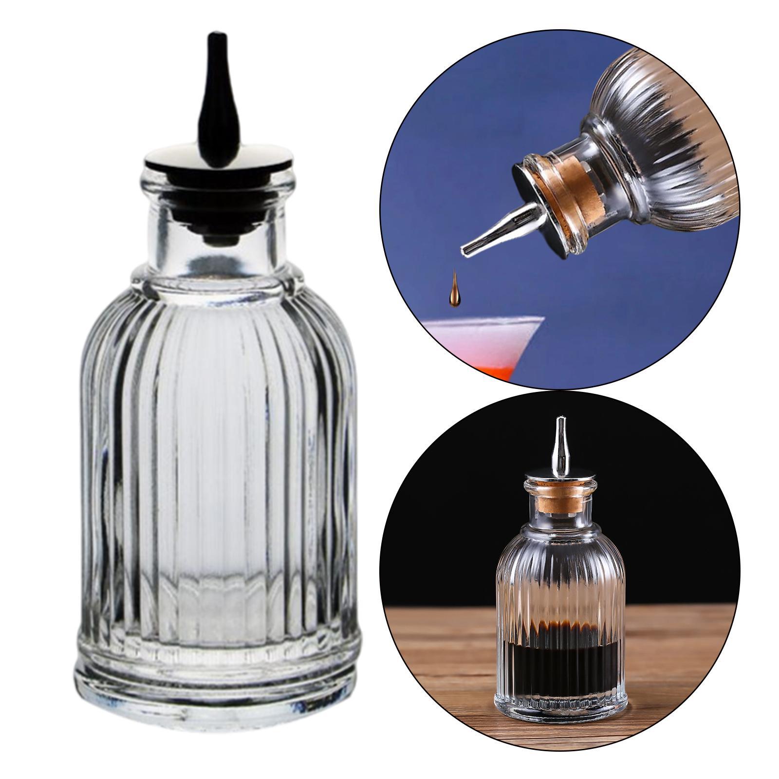 Bitter Bottle Display Wine Bottle Bartender Decanter Dasher Bottle for Living Room Desktop