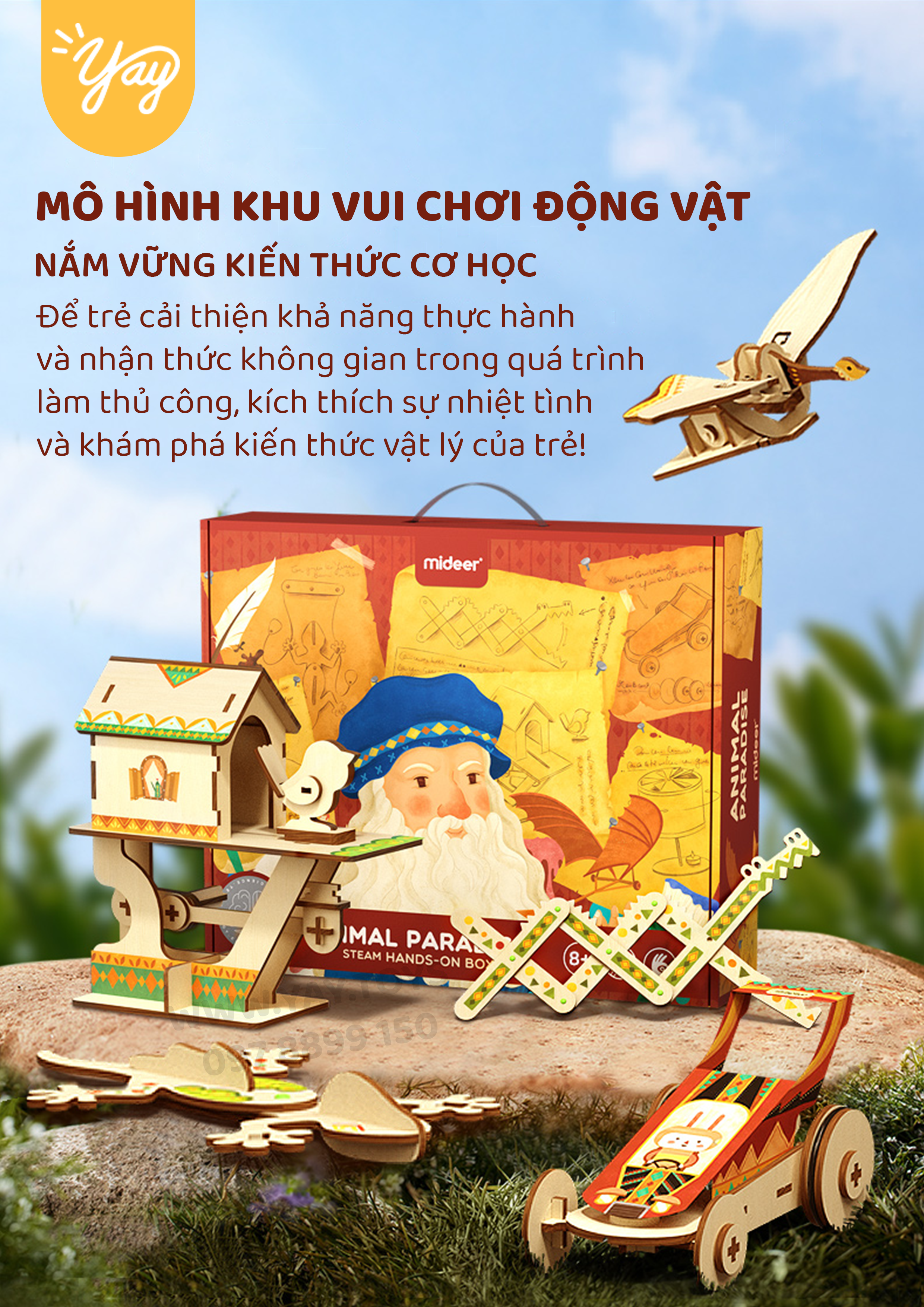 Bộ Khoa Học STEAM - Thiên Đường Động Vật cho bé 6+ - Mideer