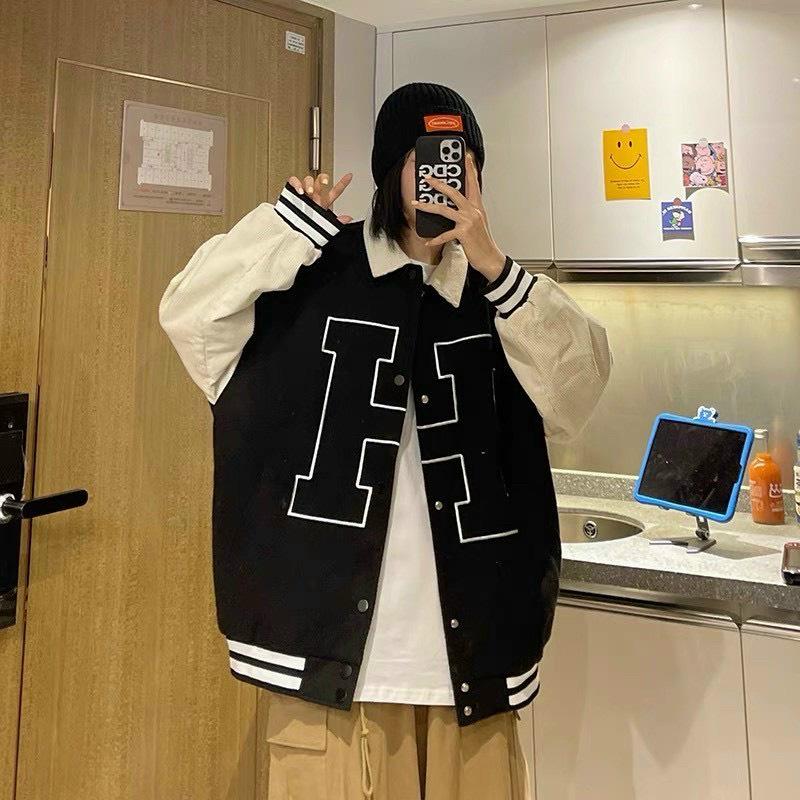 Áo Khoác Dù Chữ H siêu đẹp - form rộng , thời trang unisex siêu đẹp - phong cách hàn quốc cực hot