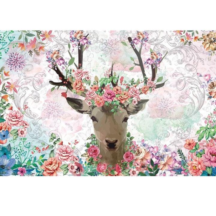 Tranh xếp hình 1000 mảnh gỗ - thần rừng hoa dạ quang