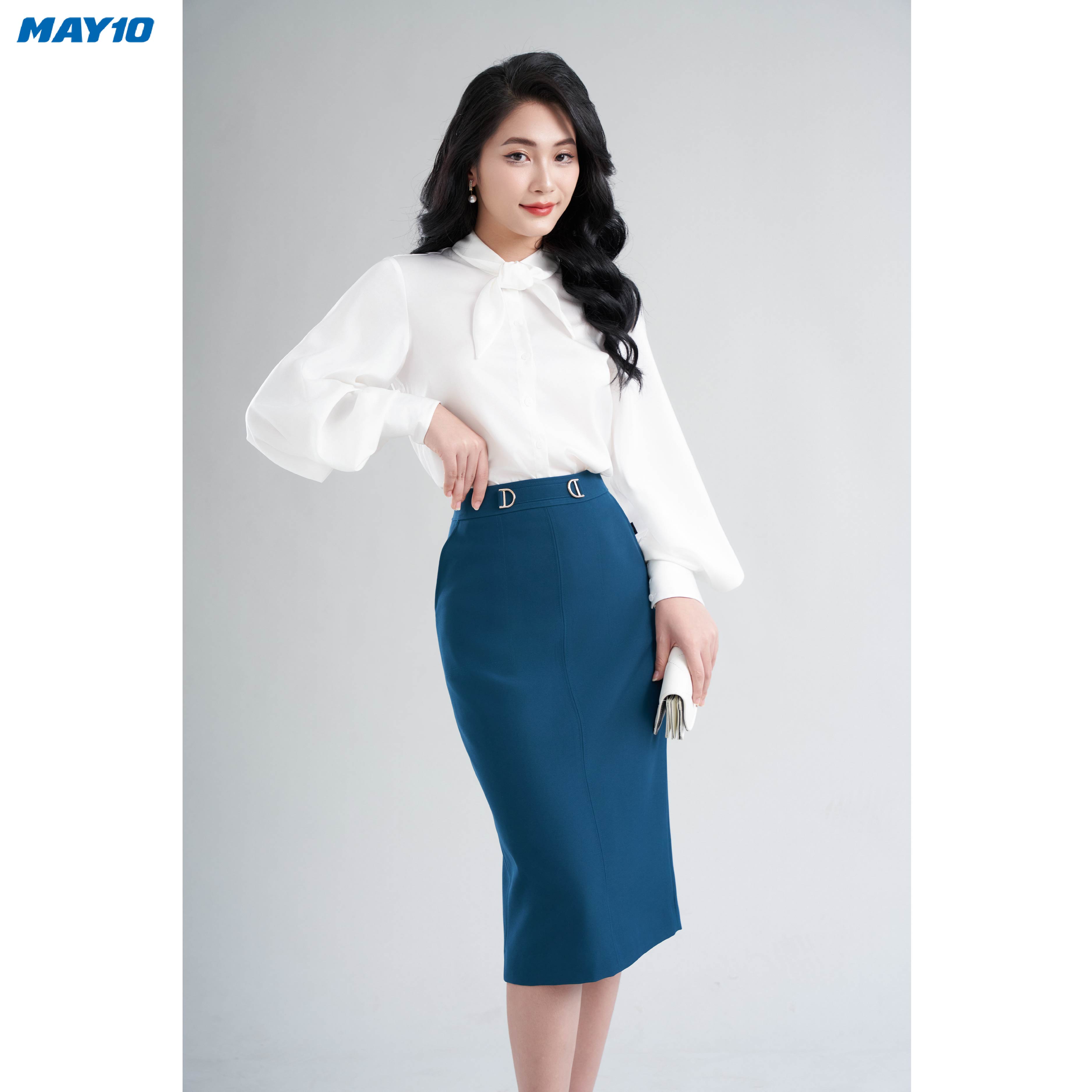 Sơ mi nữ dài tay GrusZ mã 010222908GZON