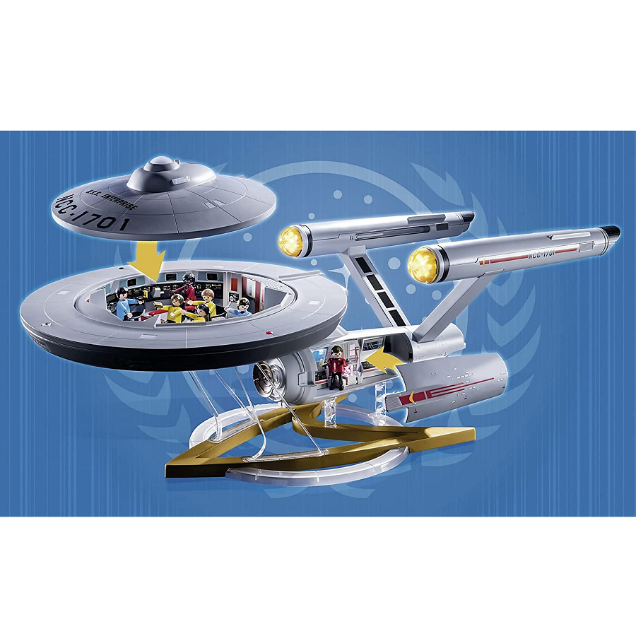 Đồ chơi mô hình Playmobil Trạm du hành vũ trụ Star Trek Enterprise NCC-1701