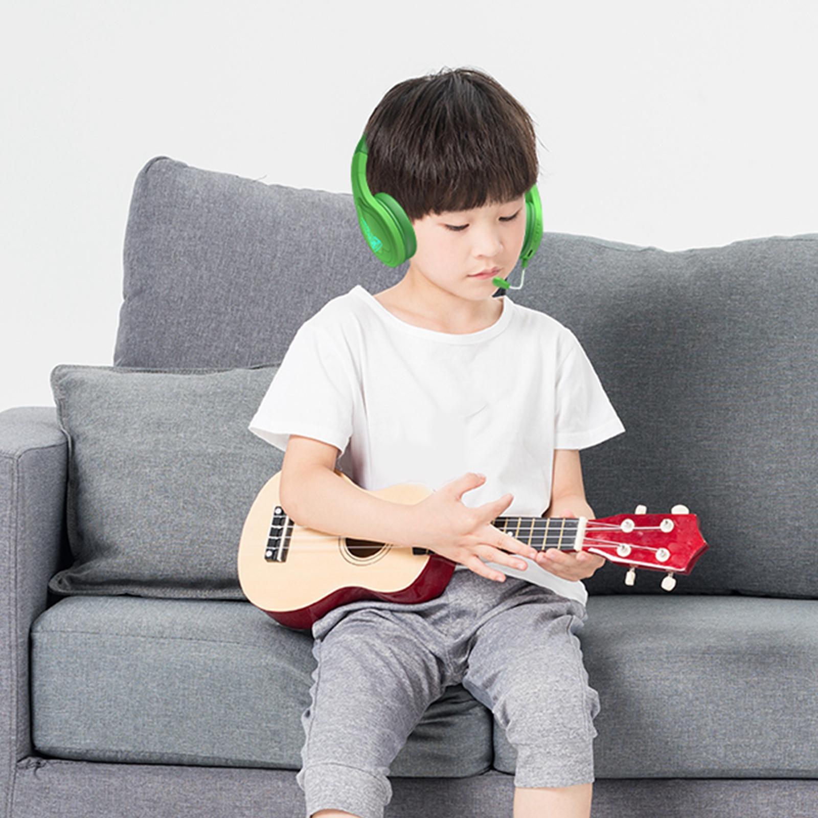 Kids Headset Noise Canceling Folding Design Headphones for Library Children