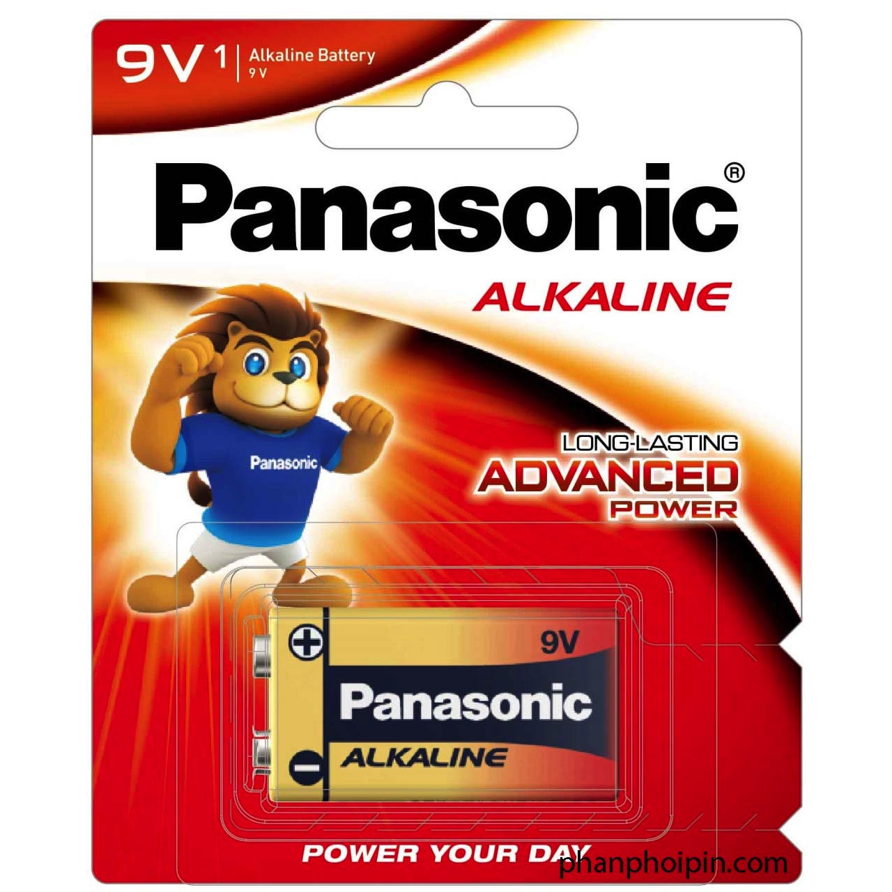 Pin tiểu Akaline Panasonic 9v vỉ 1 viên 6LR61T/1B (Hàng chính hãng)