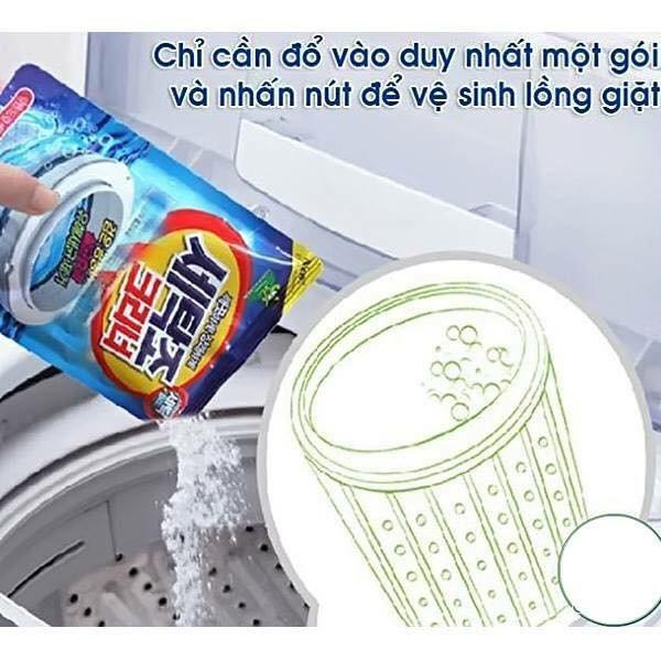 Bột vệ sinh máy giặt, tẩy lồng máy giặt hàn quốc - gói 450g