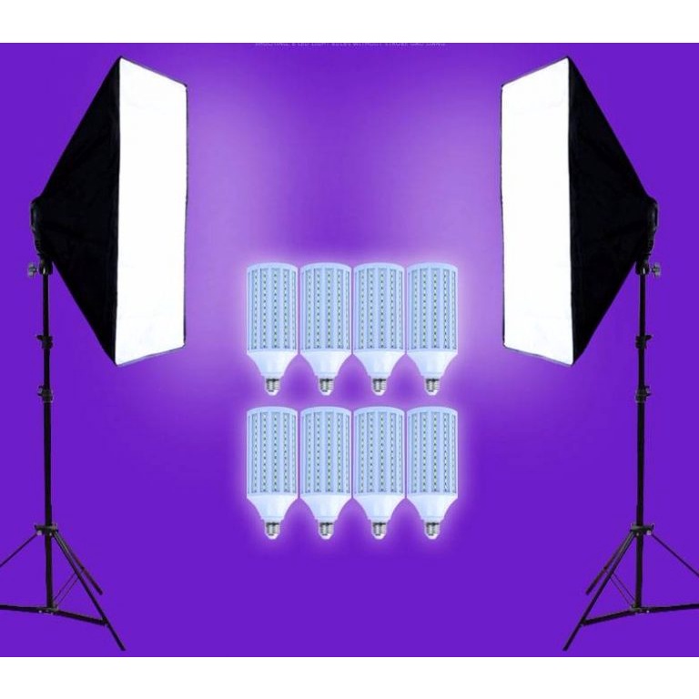 Combo 2 Đèn Softbox 50x70cm 4 Bóng 40W LED360 5500K Công Suất Cao, Thiết Bị Studio Chuyên Nghiệp Hàng Chính Hãng