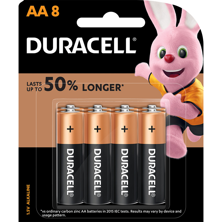 Pin Kiềm Duracell Coppertop AA Vỉ 8 Viên - O000007