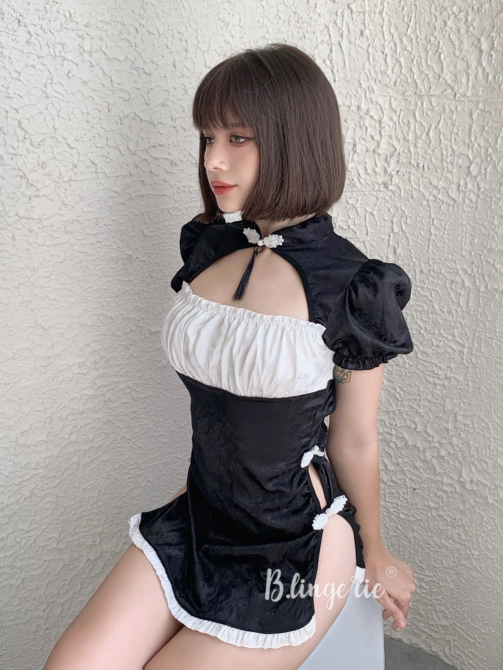 Váy Sườn Xám Cosplay Trung Hoa (Kèm Tất) - B.Lingerie