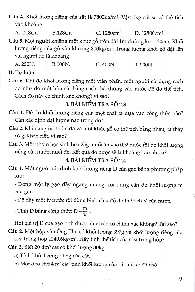 Đề Kiểm Tra, Đánh Giá Vật Lí 8 - Khoa Học Tự Nhiên (Bám Sát SGK Kết Nối Tri Thức Với Cuộc Sống) _HA