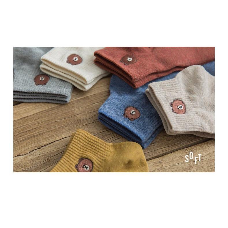 Tất gấu brown cổ ngắn - DMA store