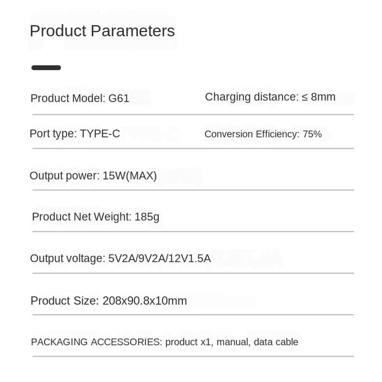 3 in 1 Wireless Charger Pad15W for  SE 2020, 11, 11 Pro, 11 Pro Max
