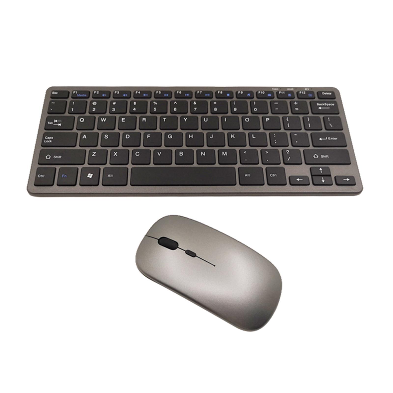 Wireless Gaming Keyboard and Mouse Mute Buttons for Home Office Laptop