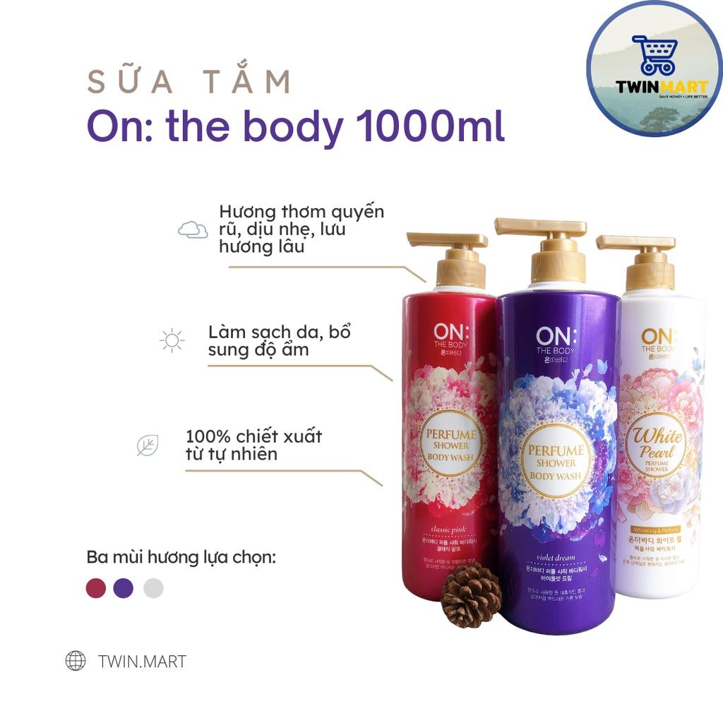 Sữa tắm hương nước hoa On: The Body Perfume - Classic Pink - Violet dream - White Pearl 1000ml