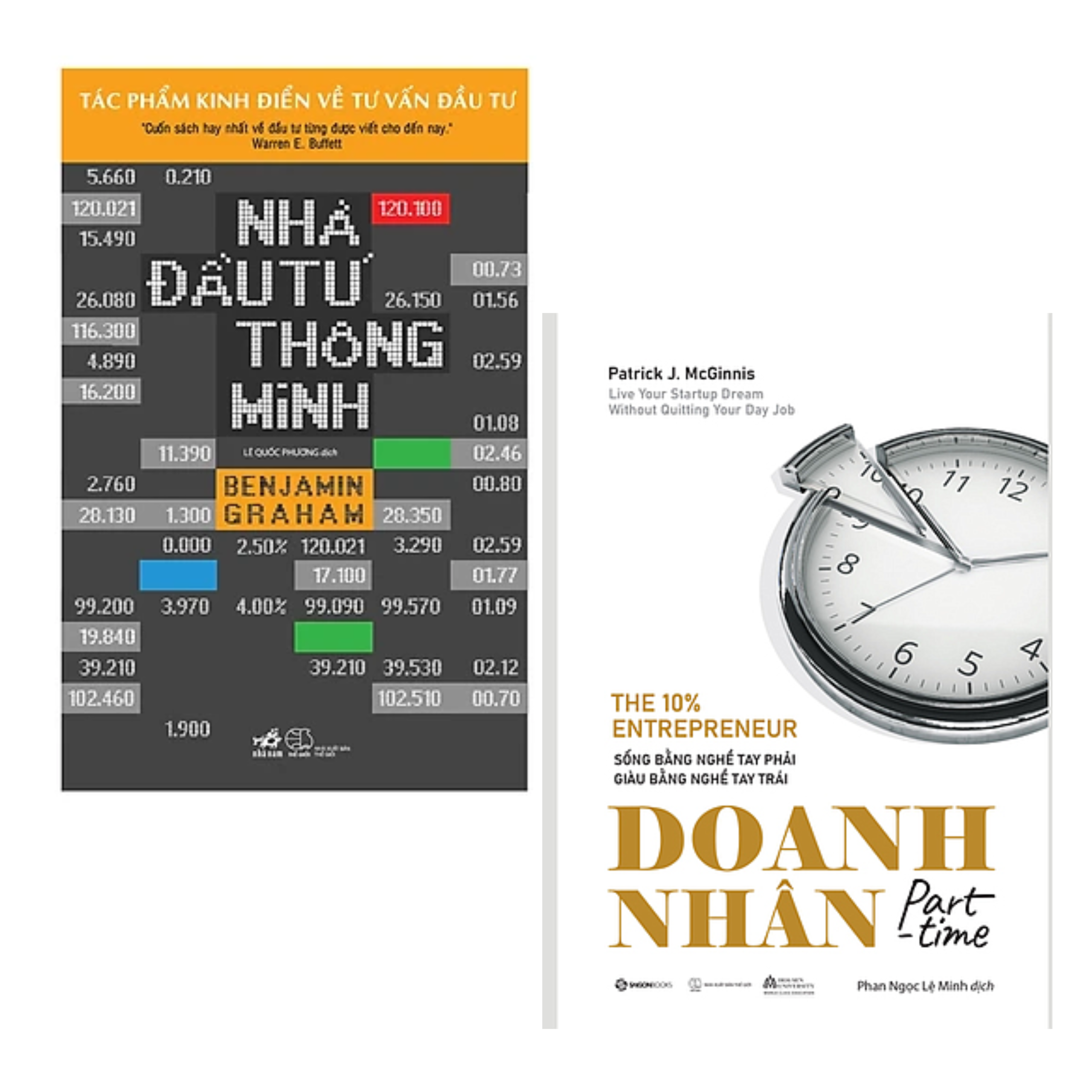 Combo 2Q Sách Doanh Nhân / Tư Duy Trong Kinh Doanh Thành Công : Doanh Nhân Part - Time +  Nhà Đầu Tư Thông Minh (Tái Bản 2020)