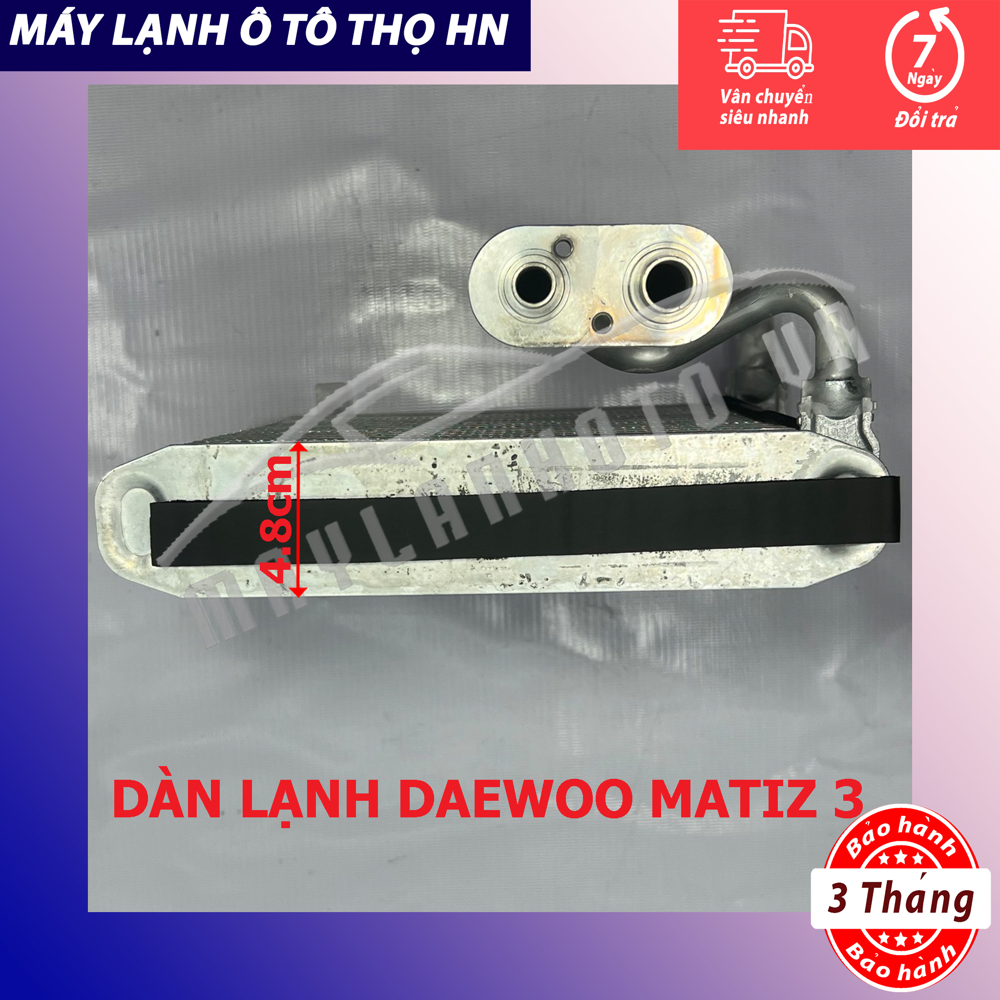 Dàn (giàn) lạnh DW Matiz 3 - Chevrolet Spark 2006 2007 2008 2009 2010 hàng xịn Hàn Quốc 06 07 08 09 10