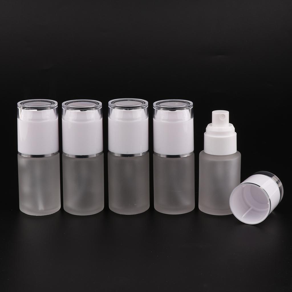 5x Refillable Empty Glass Perfume Spray Bottle Pump Bottle Mist Spray Bottle For