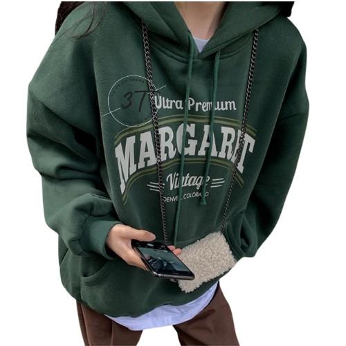 áo Hoodie nữ thời trang Unisex form rộng phong cách unisex 2021