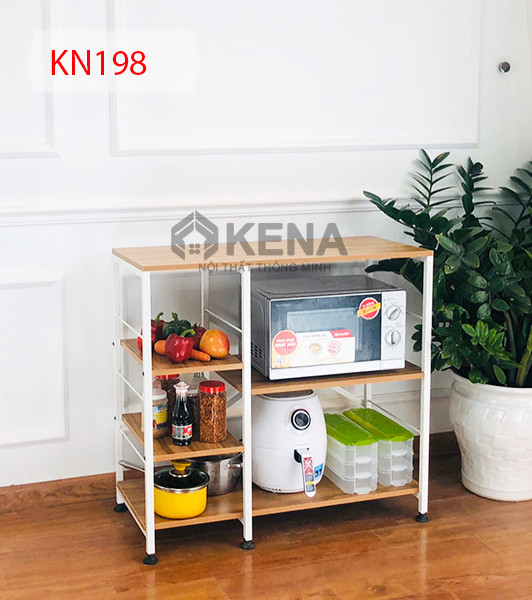 Kệ để lò vi sóng - Kệ bếp đa năng KN198. Kệ để bếp, để nồi cơm điện, để lò vi sóng, để lò nướng, để chai lọ, để gia vị, để chén bát, để dụng cụ nhà bếp