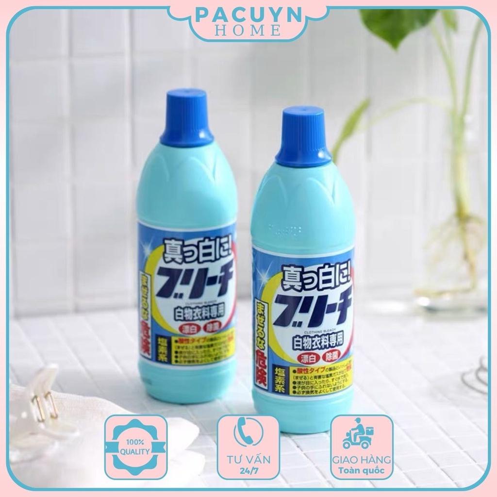 Nước tẩy trắng quần áo 600ml Rocket hàng nội địa nhật. Tẩy các vết bẩn, vết ố vàng, đồ ăn...nhanh chóng và hiệu quả