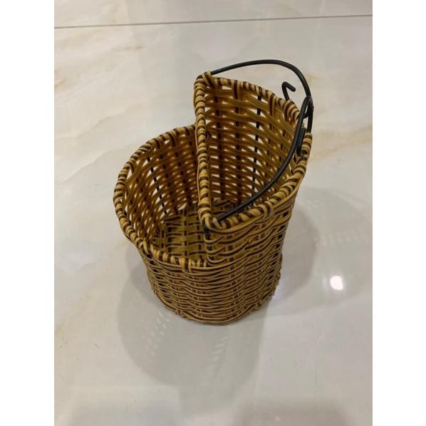 Ống đũa nhựa giả mây tròn