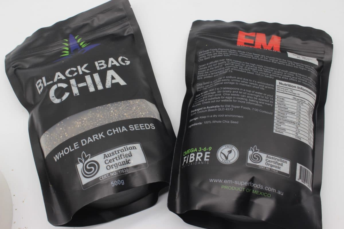 Hạt Chia Úc Túi Đen Black Bag Seeds 500g - Hàng Nhập Khẩu