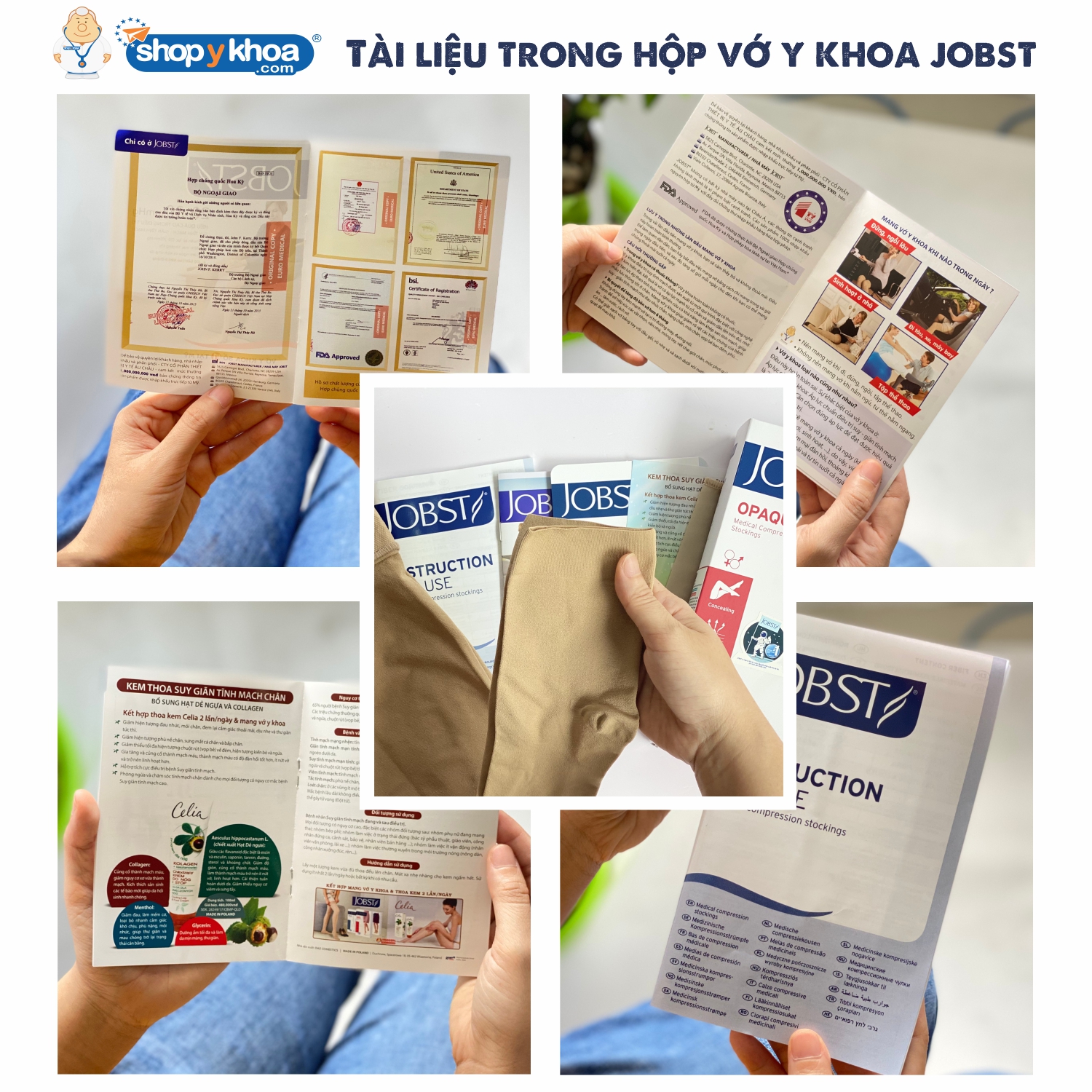 Vớ/tất y khoa JOBST Opaque - Mỏng Hỗ Trợ Điều Trị giãn tĩnh mạch chân, 20-30 mmHg (vớ gối)