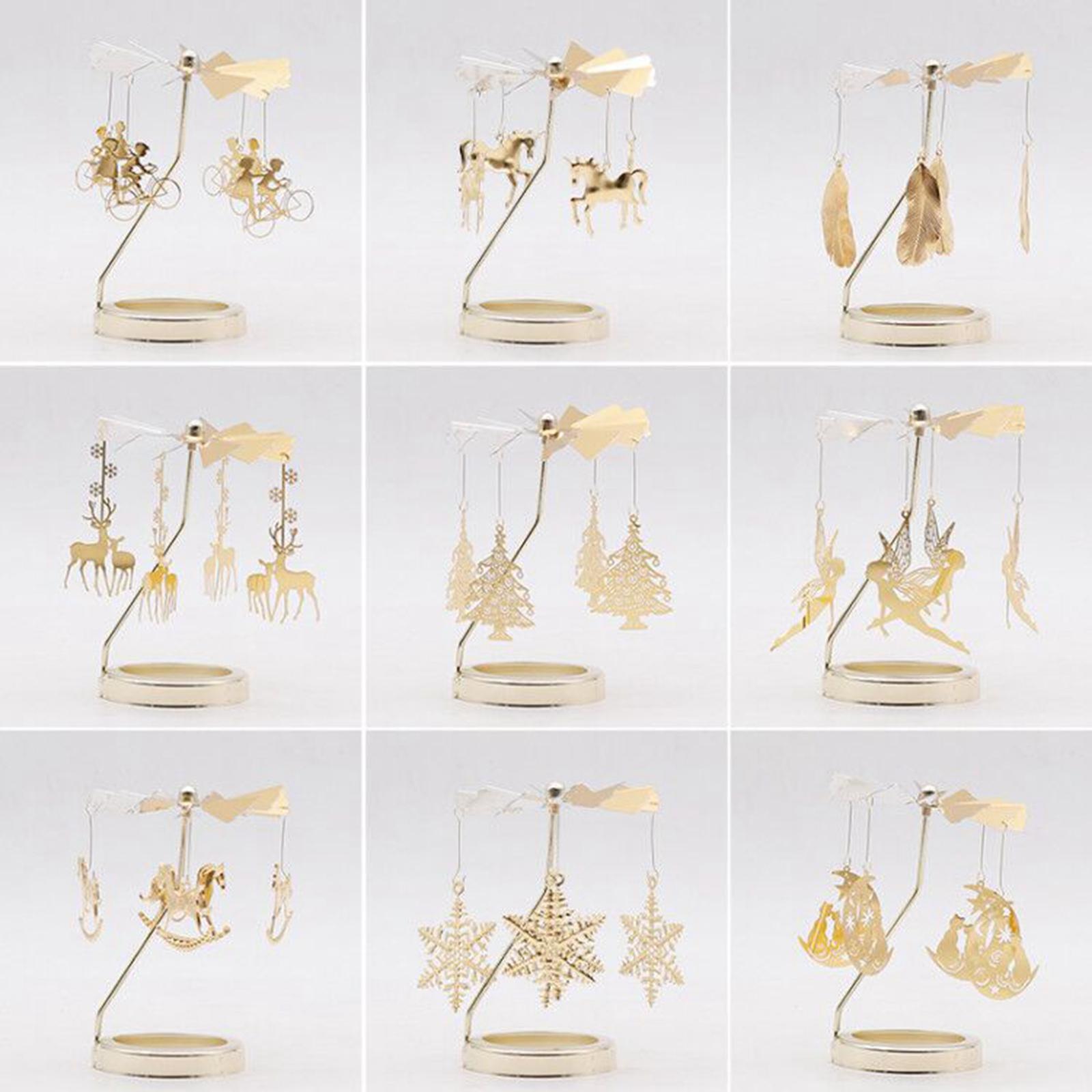 Tea Light Candle Holder Candle Lover Ornament Rotating Candlestick