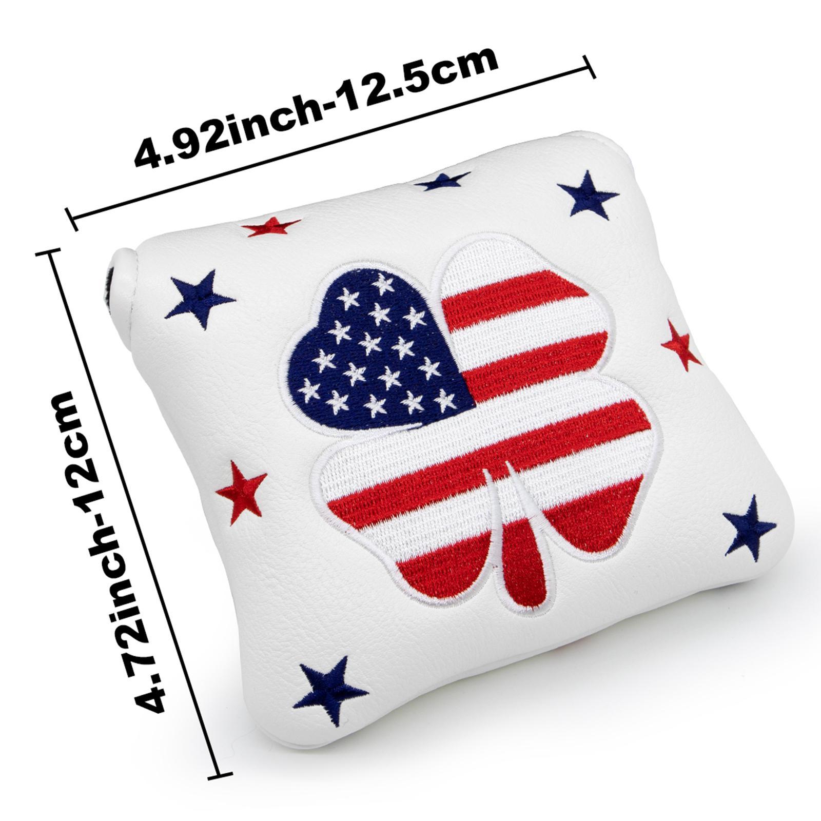 Golf Putter Mallet Head Cover Magnetic Closure Headcover Club Protector for Unisex