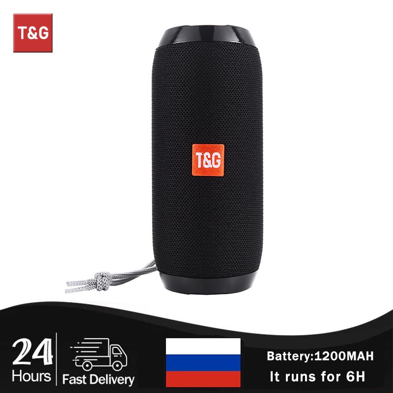 Loa di động Bluetooth TG117 Hộp âm thanh không dây Loa ngoài trời chống nước Âm thanh nổi vòm hỗ trợ Radio TF Màu sắc: Xanh hoa