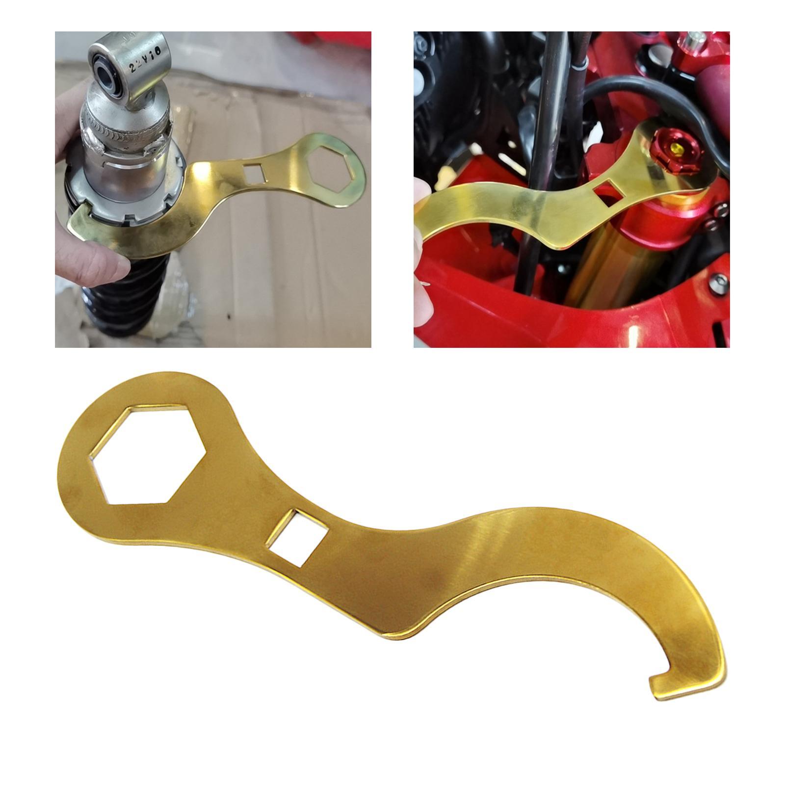 Axle Wrench Spanner Install Removal Dirt Bike Spindle Wheel Nut Tool Fit for Honda Crf250L Crf250Rally Repair Tool Axle Wrench Tool Golden