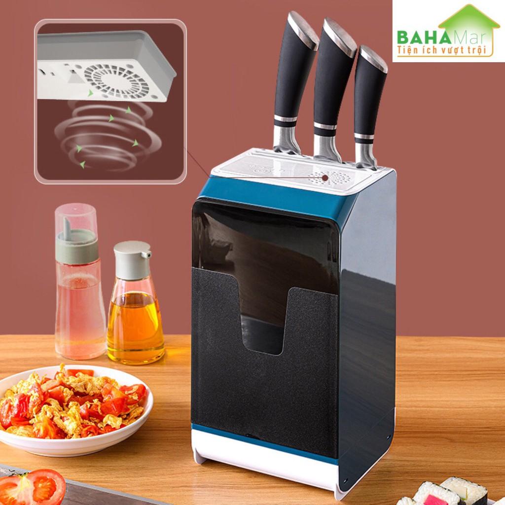 HỘP TREO THÔNG MINH KHỬ TRÙNG DIỆT KHUẨN CHO DAO, ĐŨA THÌA CÓ NẮP ĐẬY diệt 99,99% vi khuẩn gây hại