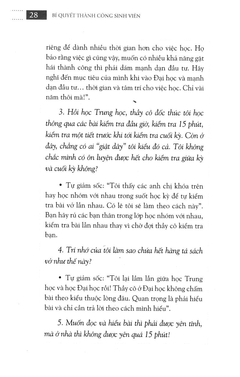 Bí Quyết Thành Công Sinh Viên (Tái Bản)