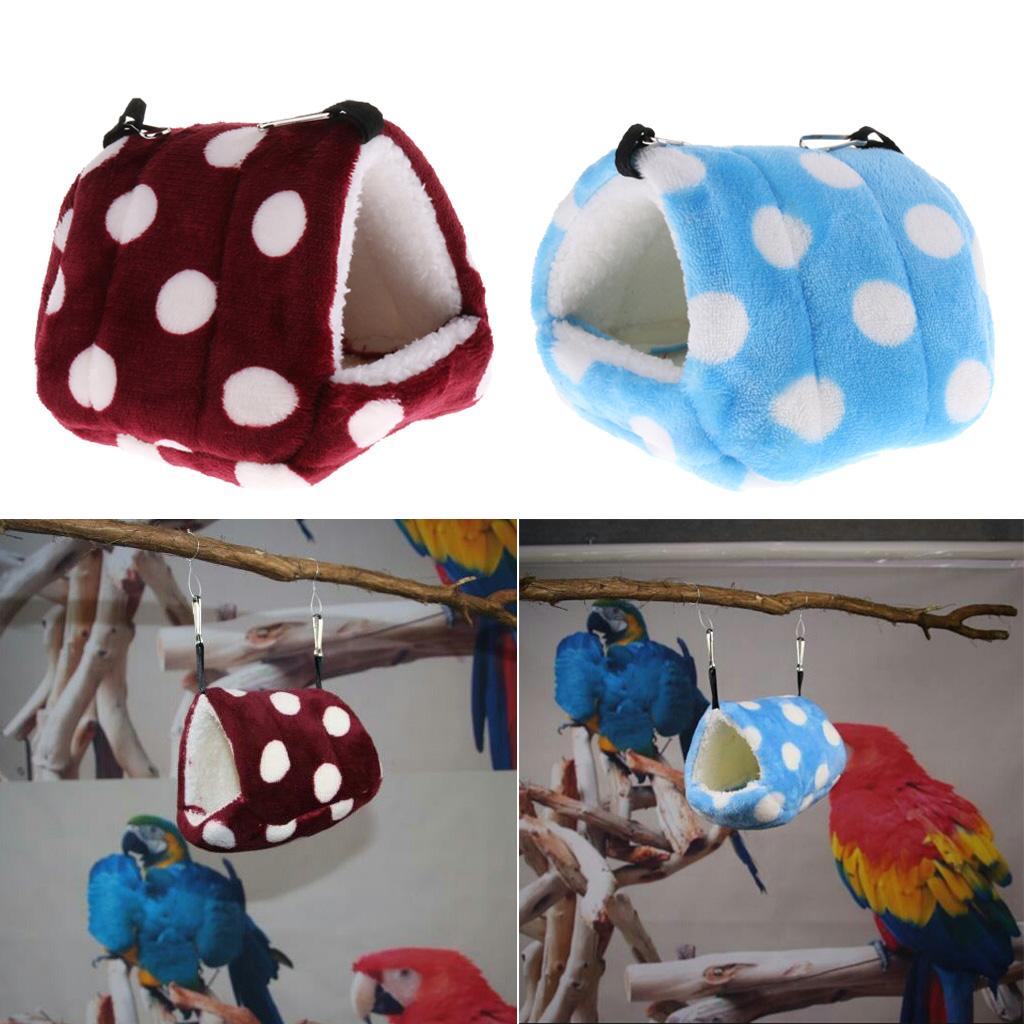 Guinea Pig House Hammock Bed Hanging Chinchilla Hideout Hut Pet Supplies Red