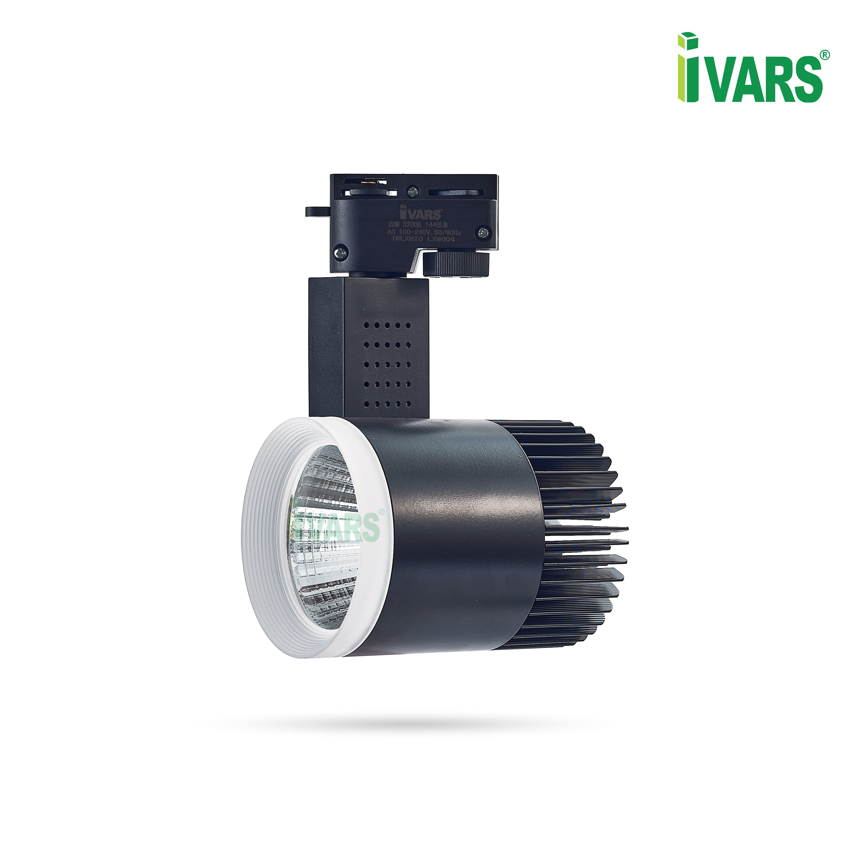 Đèn LED COB rọi chiếu điểm IVARS - công suất 20W - Thân Đen