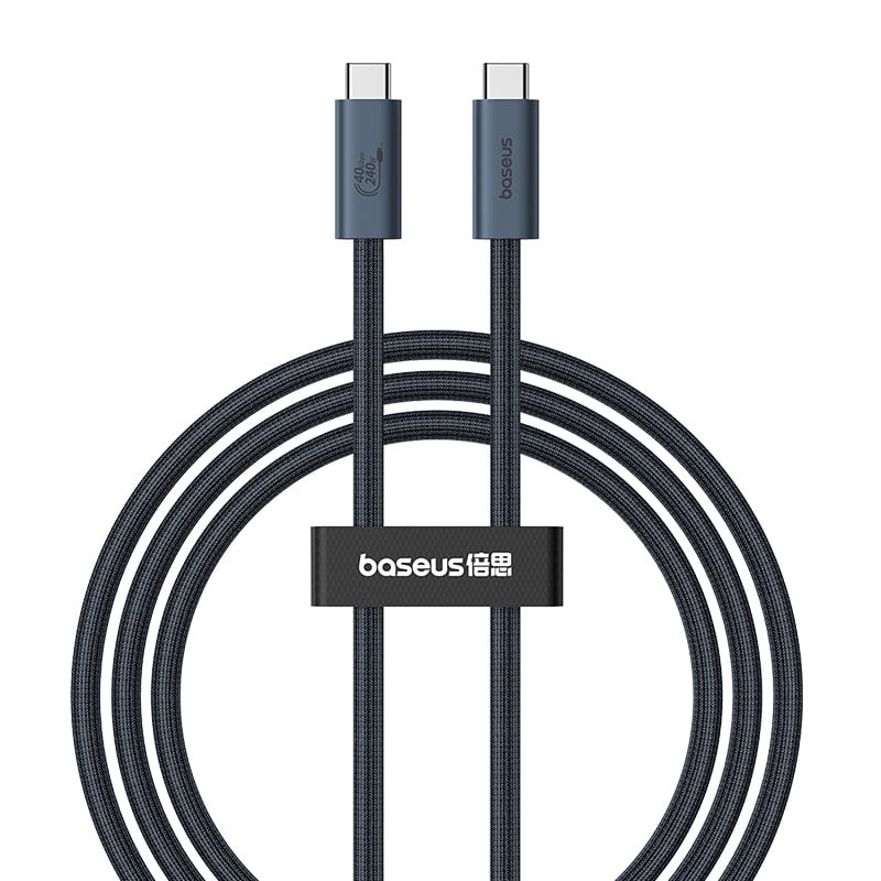 Cáp C to C xuất Video Baseus Flash Series 2 USB4 Full Featured Data Cable 40Gbps 240W 8K/60Hz - Hàng chính hãng