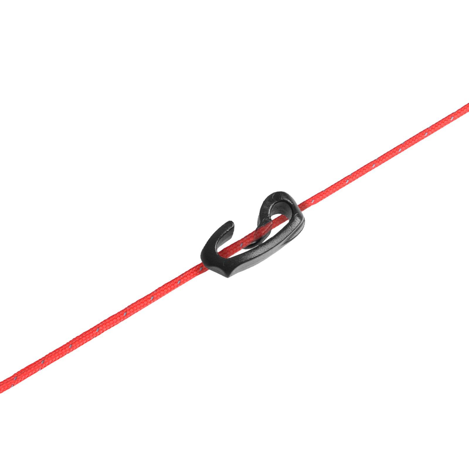 10-Pack Outdoor Camping Tent Hooks, Canopy Windproof Hook, Plastic Shock Cord Clasp Hook for Camping Canopy Backpacking Awning