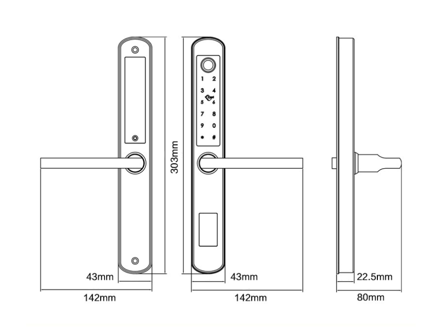 Khóa cửa Vân Tay Wifi App HSL-KXF02