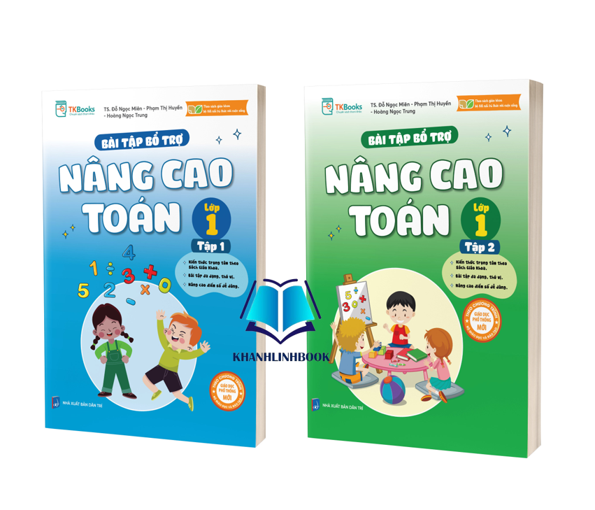 Sách - Combo Bài Tập Bổ Trợ Nâng Cao Toán Lớp 1 – Tập 1 + 2