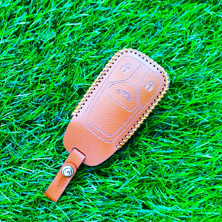 Bao da chìa khóa dành cho smartkey xe hơi Audi A3, A4, A5, A6, A7, A8, A4L, A6L, Q5, Q7