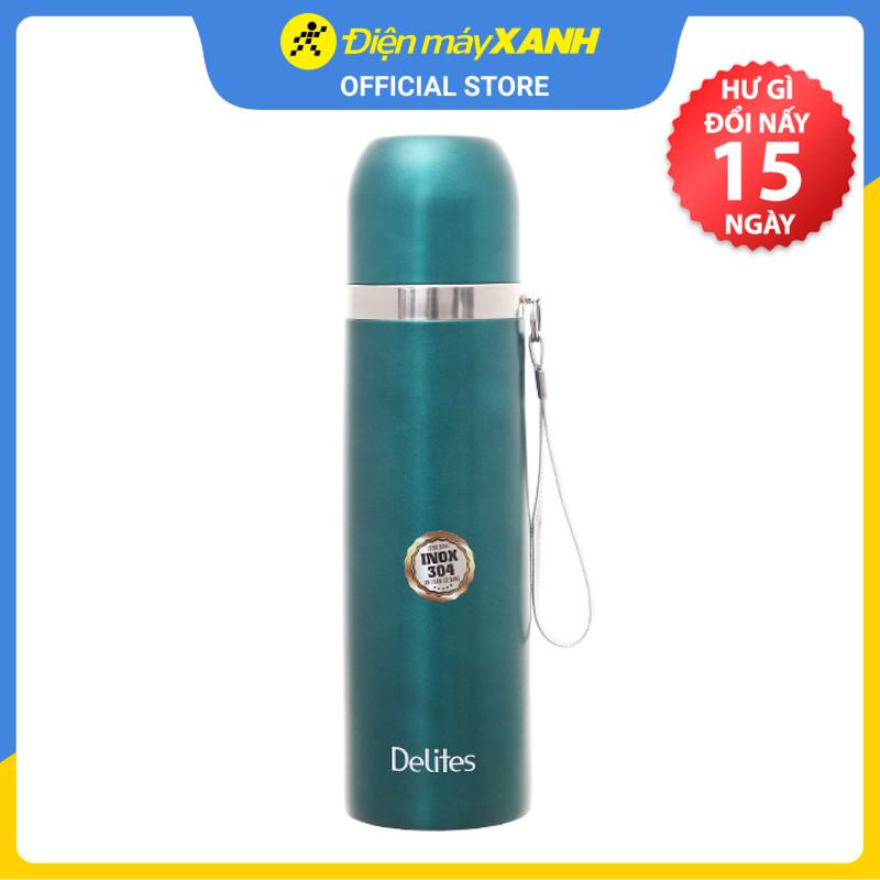 Bình giữ nhiệt inox 500ml Delites Z5A xanh lá -  Hàng chính hãng