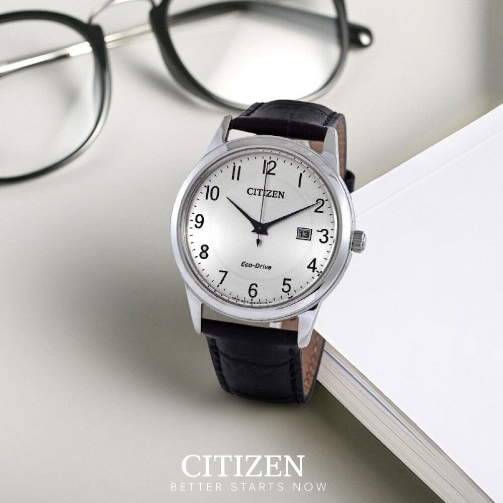 Đồng Hồ Nam Citizen Dây Da AW1231-07A - Mặt Trắng