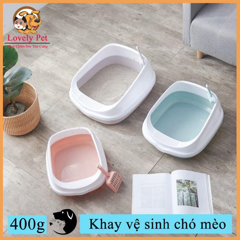 Khay vệ sinh cho Mèo loại nhỏ,tặng kèm xẻng - Khay vệ sinh