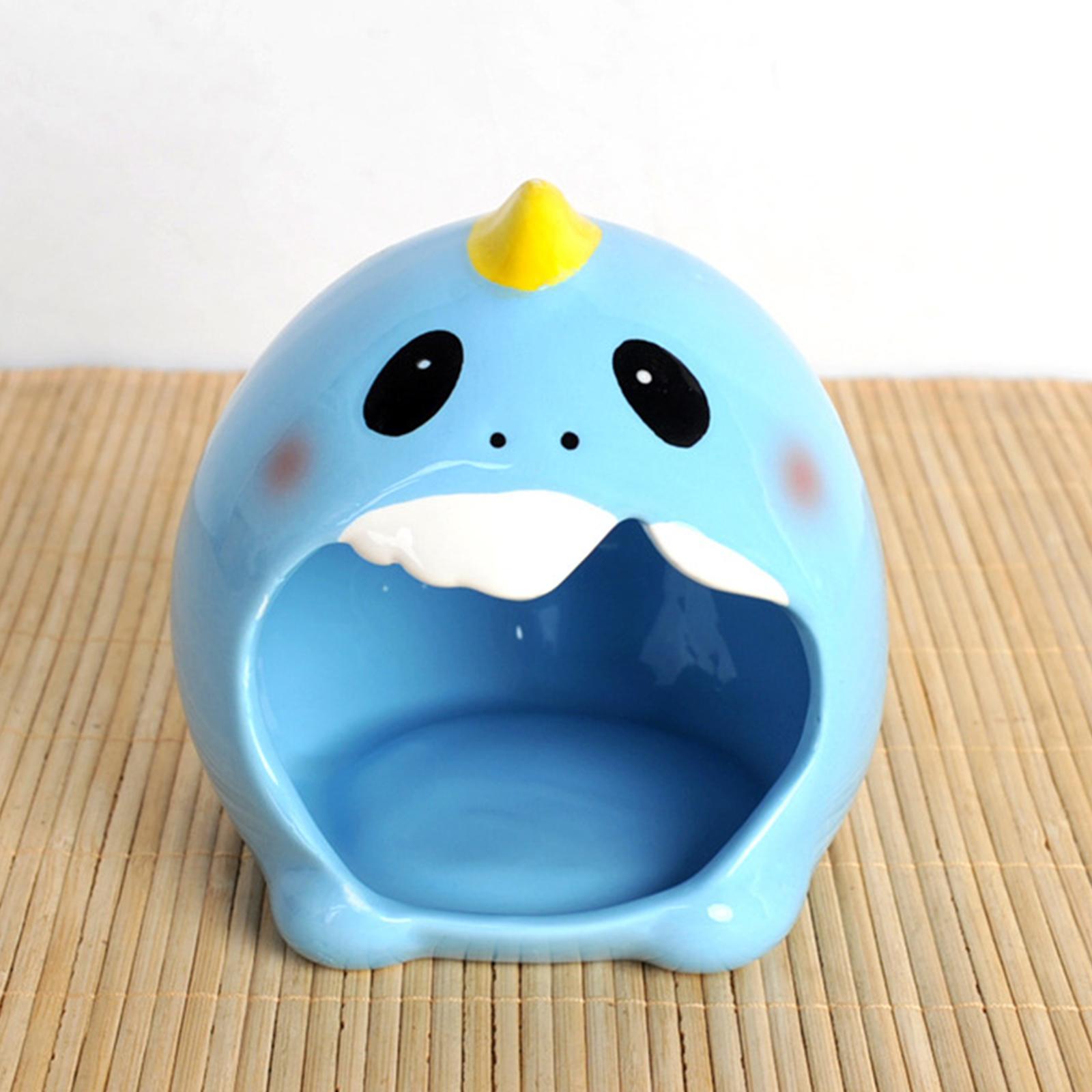 Ceramic Hamster Hideout Nest, Hamster Sand Bath, Summer Cooling Small Animal Pet Nesting Habitat Cage