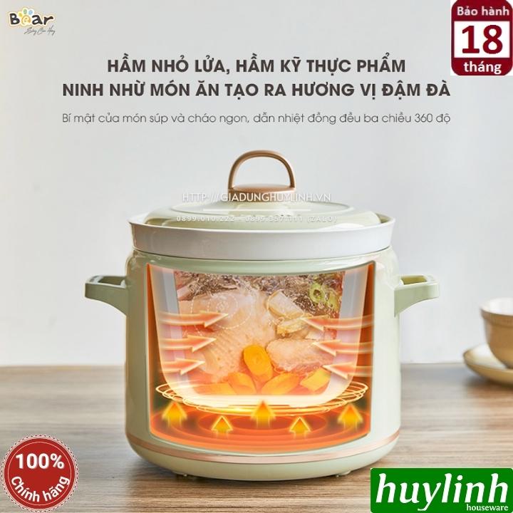 Nồi nấu chậm - nồi tiềm Bear SB-NNC20 - 2 lít - Bản quốc tế - 6 chức năng - Hàng chính hãng