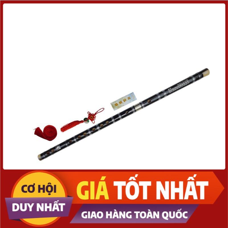 Sáo Dizi đen khớp inox Cao Cấp