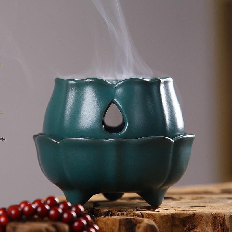 Lư trầm gốm Đài Sen Cao