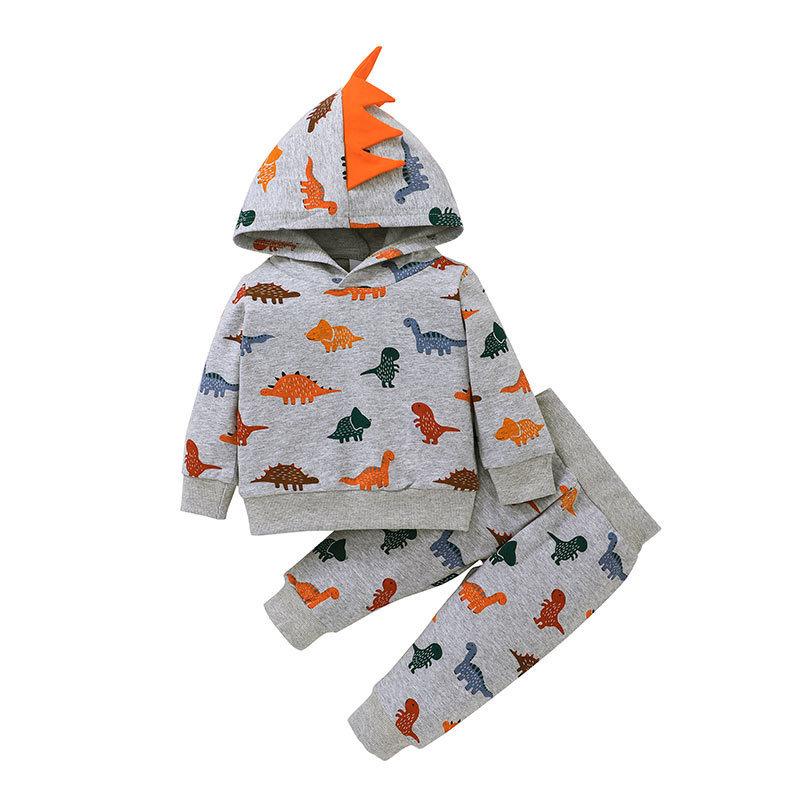 Cho Bé Mùa Thu Đông Dionsaur Bộ Dễ Thương Cho Bé Gái Bé Trai Áo Khoác Và Quần Bộ Quần Áo Trẻ Em