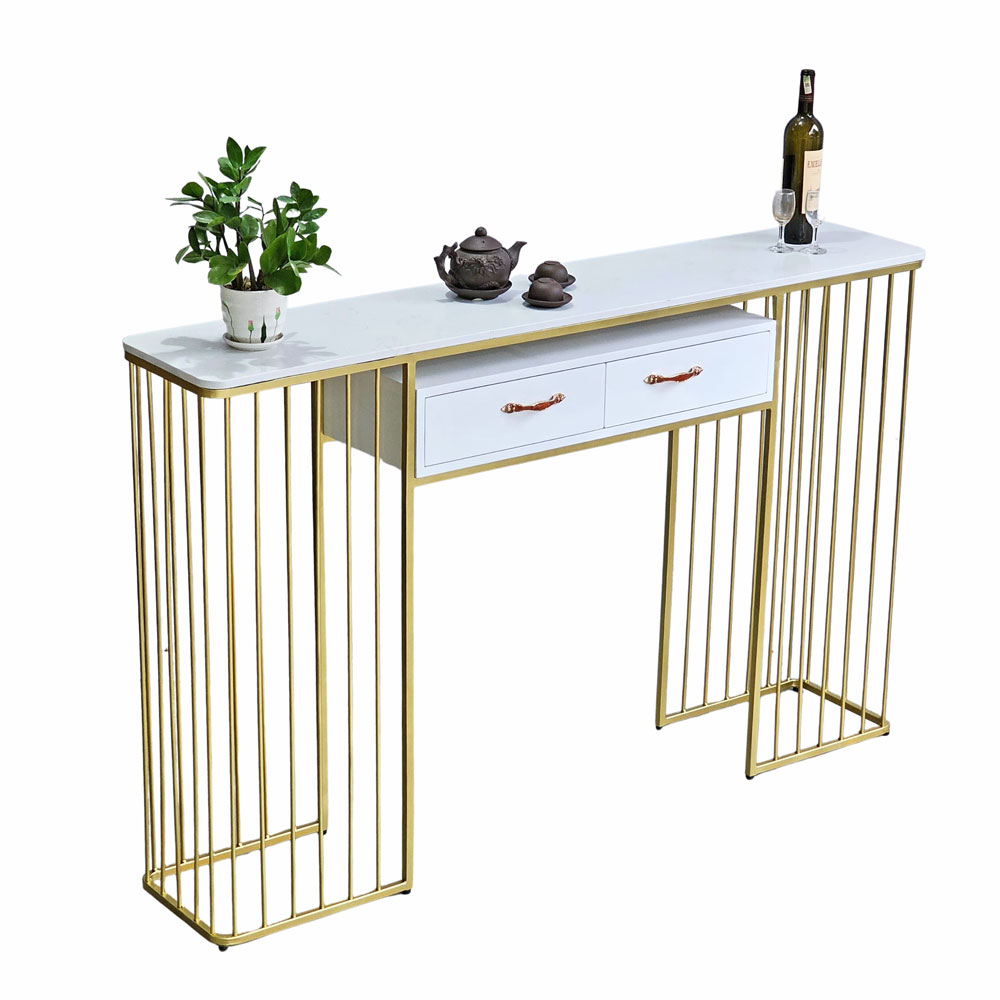 Bàn Console mặt đá chân sắt Juno Sofa CSTCT066 160 x 30 x 100 cm nhiều màu lựa chọn