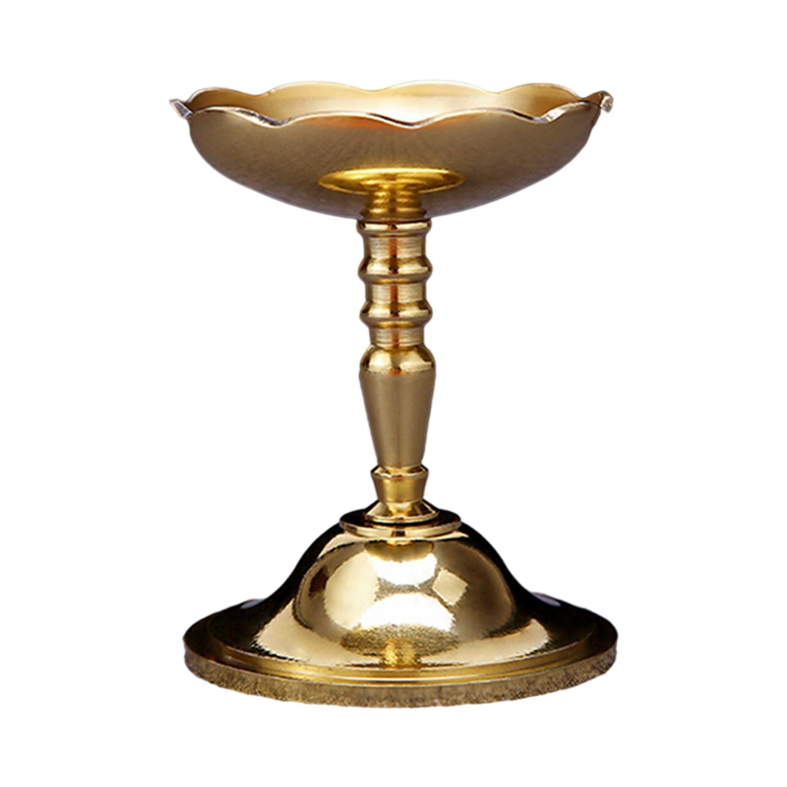 Brass Ghee Lamp Holder Tibetan Tealight Holder Buddhist Altar Supplies