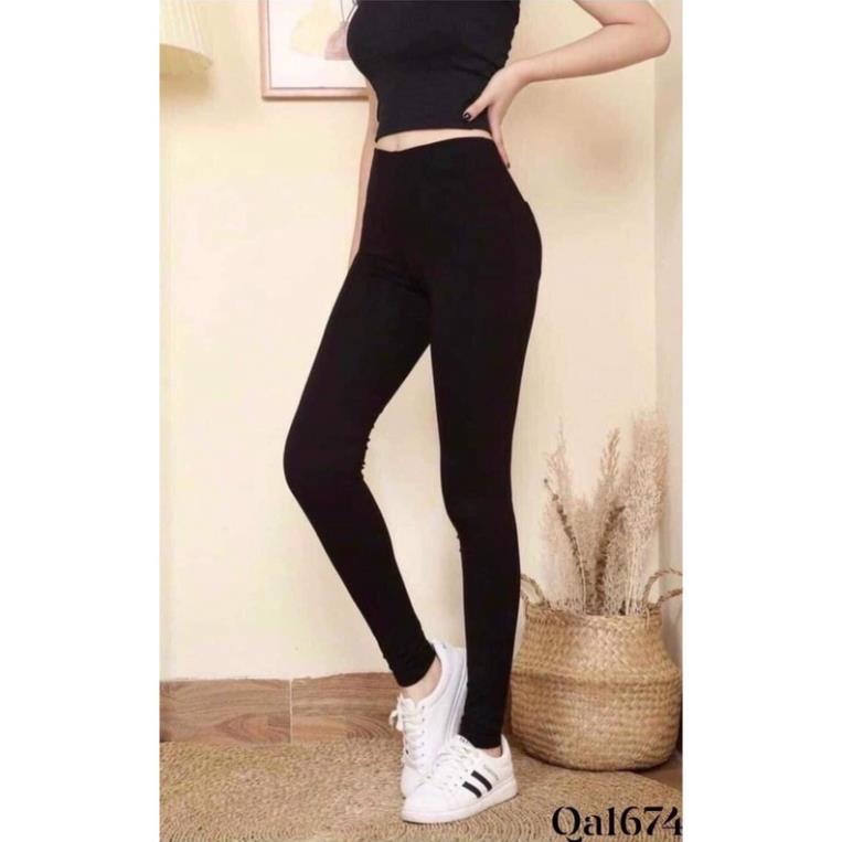 Quần Legging Dài Nữ Chất Cotton Loại 1 Thoáng Mát Cạp Cao Gen Bụng Co Giãn Cực Tốt